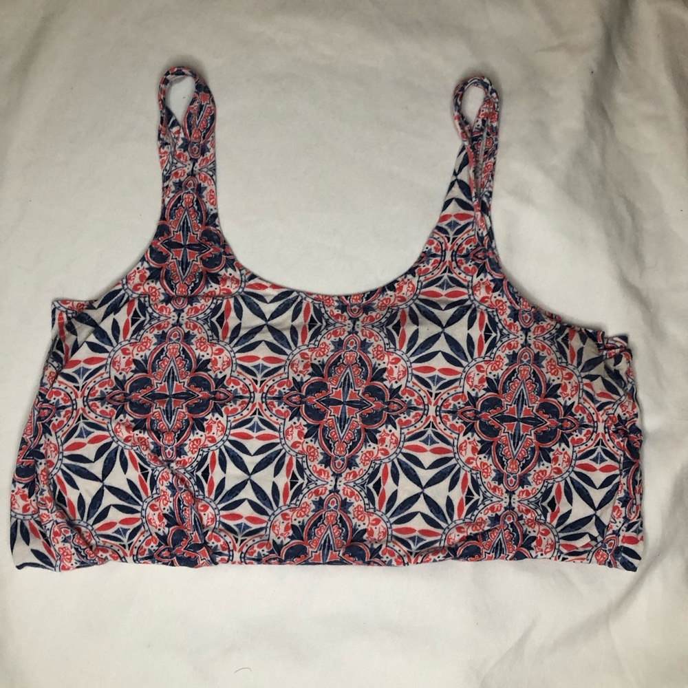 2/$12 Boho Pattered Tank Top Size XS
